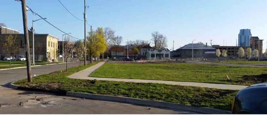 lot pre-construction for Fulton Place