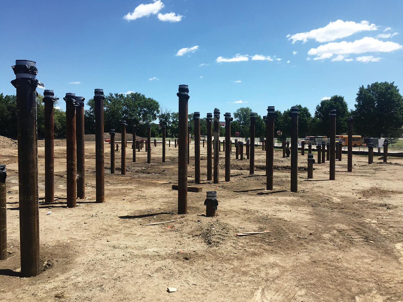 Jimmy John's Field under construction and remediation