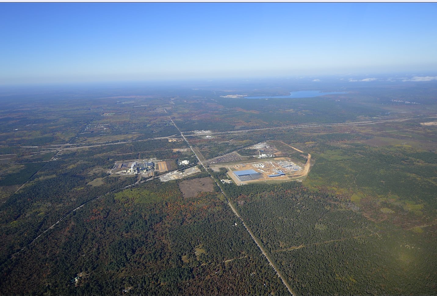 birds eye view of ARAUCO Particleboard Plant