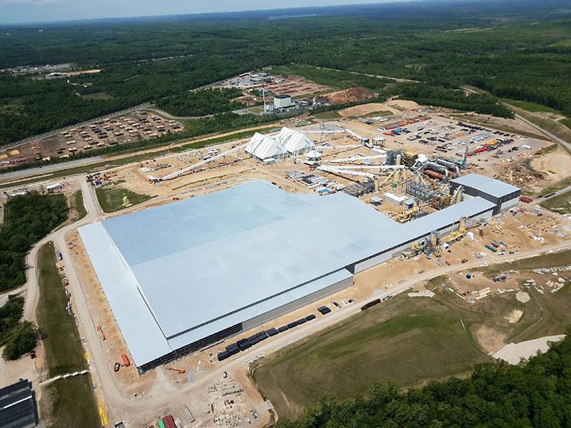top view of ARAUCO Particleboard Plant