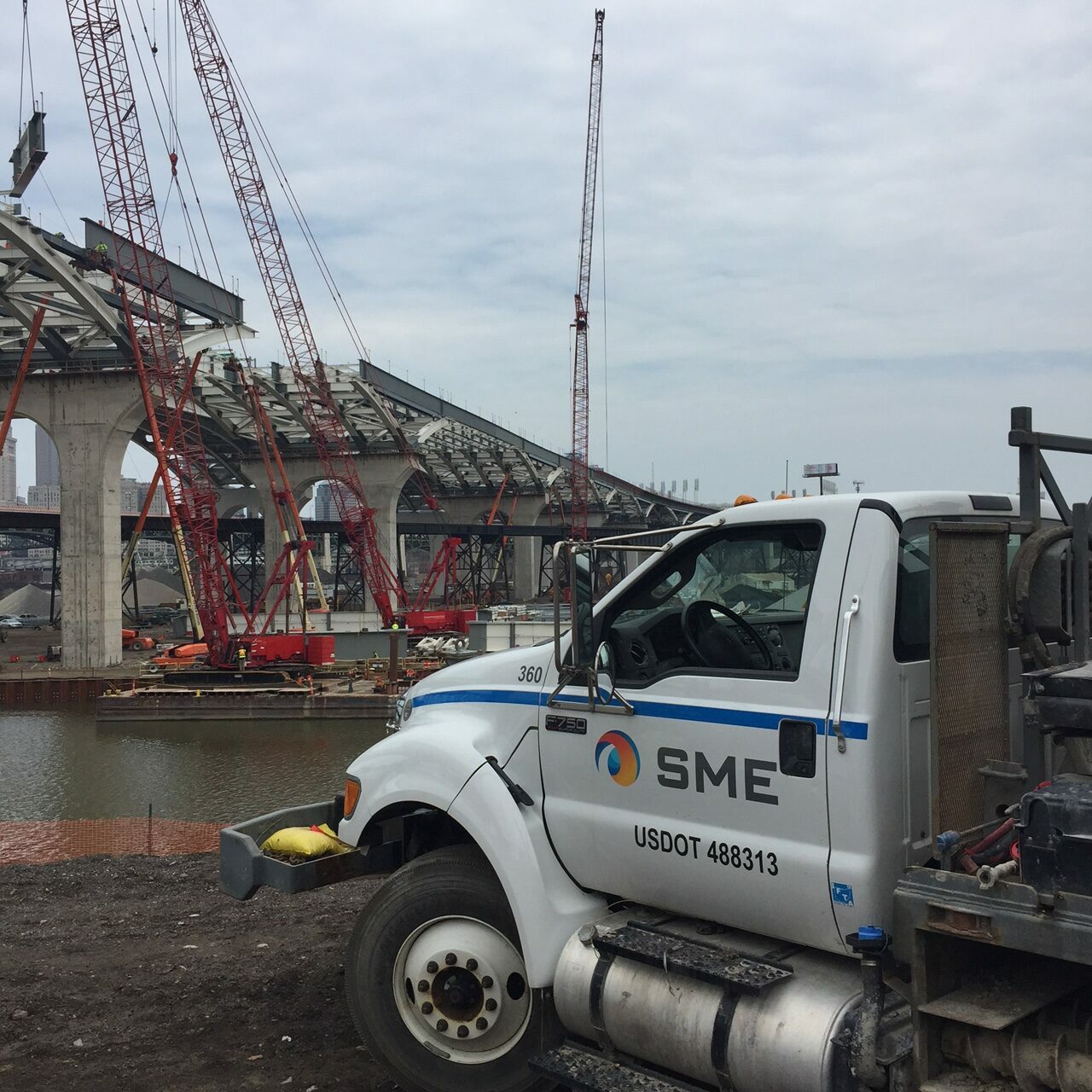 SME truck at jobsite