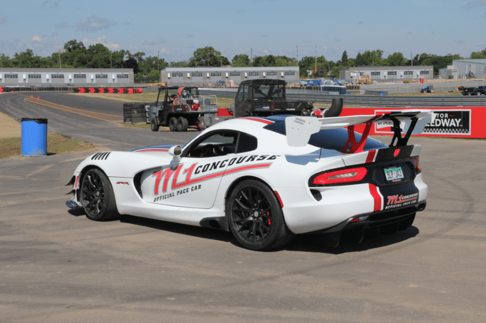 M1 concourse car at the test track