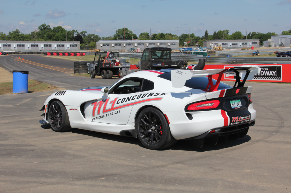 M1 concourse car at the test track