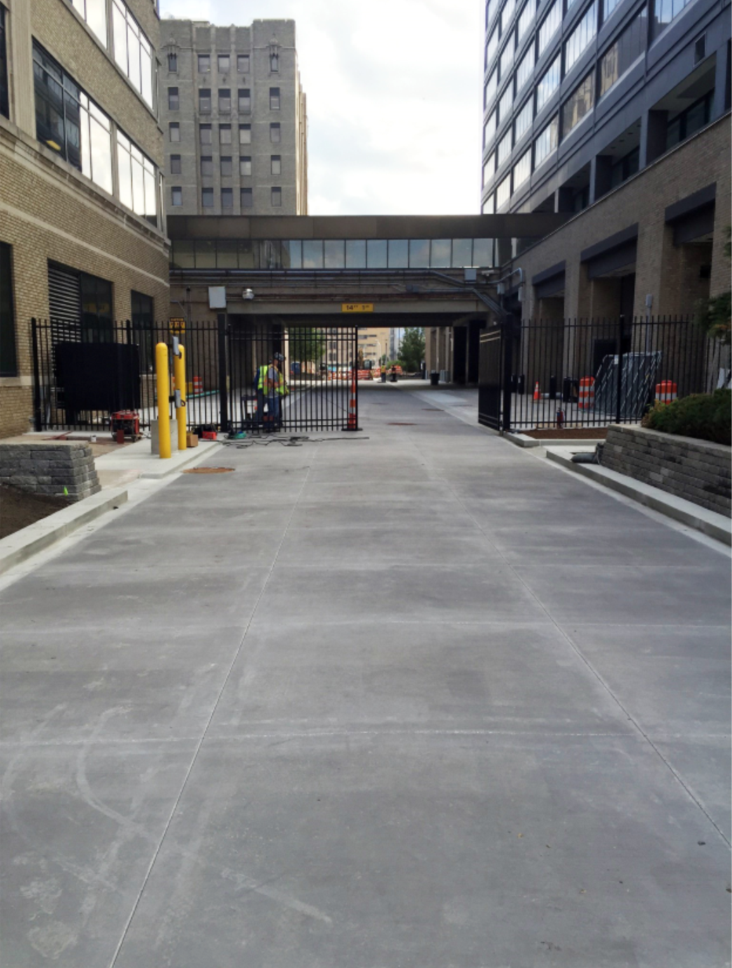 DTE Energy Edison Center new paving on Beech Street